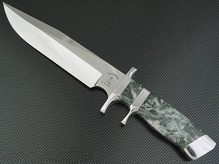 Rocket Custom Knives Sub-Hilt         Fighting Knife with jade handle