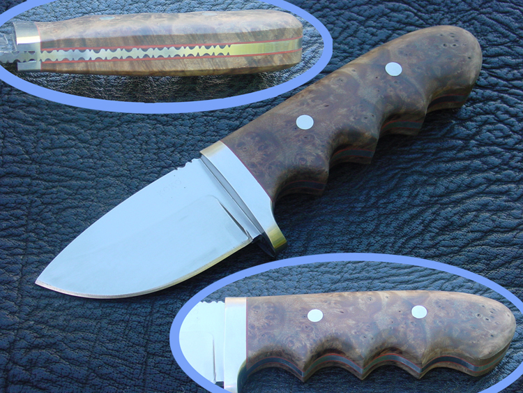 Koko Knives Handmade Drop Point Hunter with CPM 3v        blade